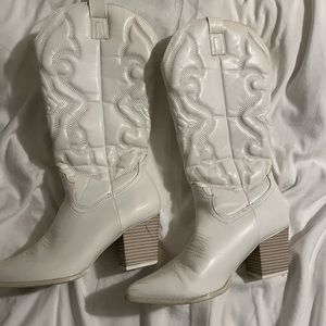 White cowboy boots